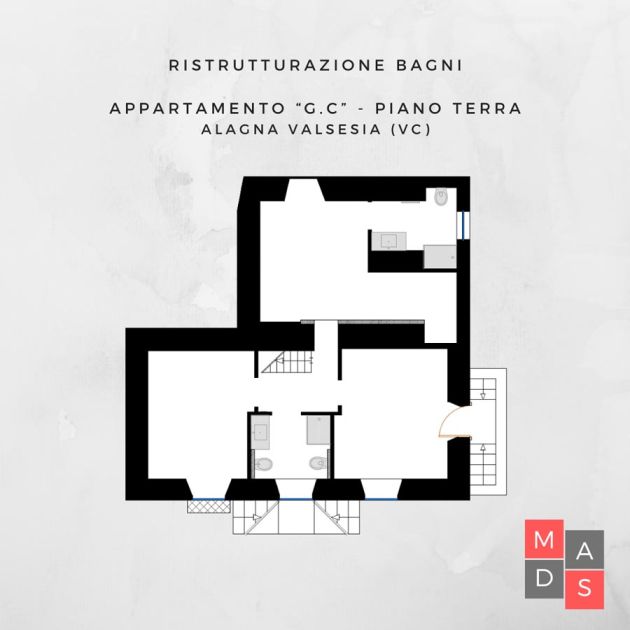 Ristrutturazione bagni appartamento GC - Alagna Valsesia
