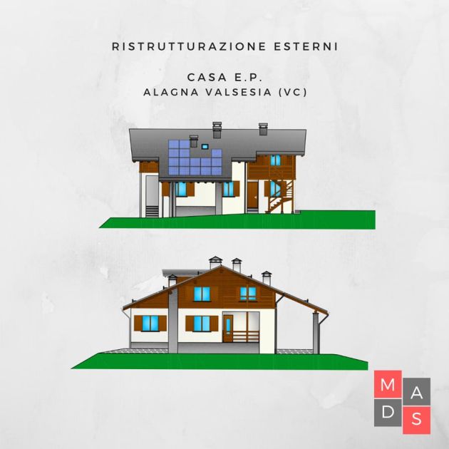 Ristrutturazione esterni casa EP - Alagna Valsesia